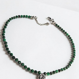 Камень: малахит&nbsp;4мм

Фурнитура: японский бисер Toho, замочек&nbsp;покрытие родий (Корея)

Ра...